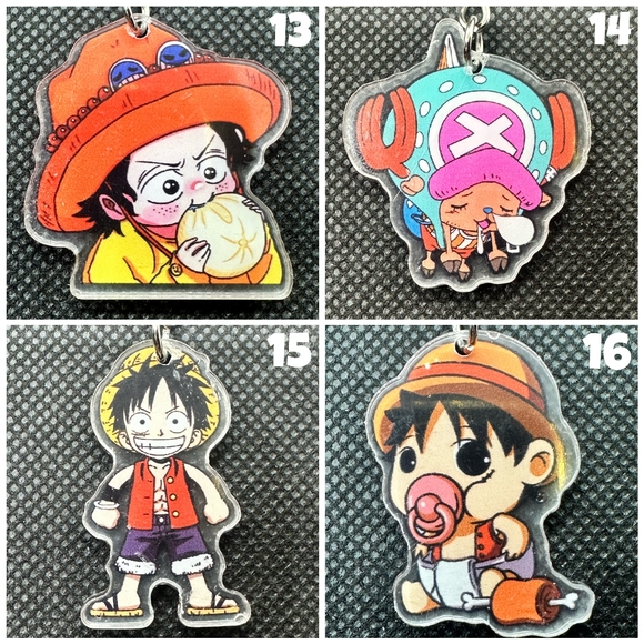 One Piece Luffy Baby KBK Acrylic Keychains - Picture 4 of 9